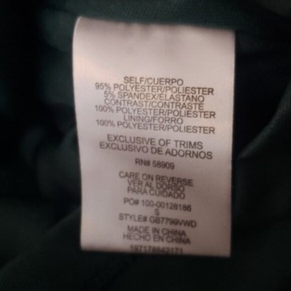 Gianni Bini Long Sleeve Green Sequin Draped Back Dress SZ QS - NWT - Picture 6 of 7